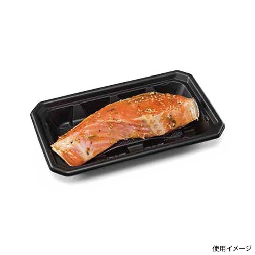 リスパック レンジ調理トレー バイオ食悦 20-12B 黒