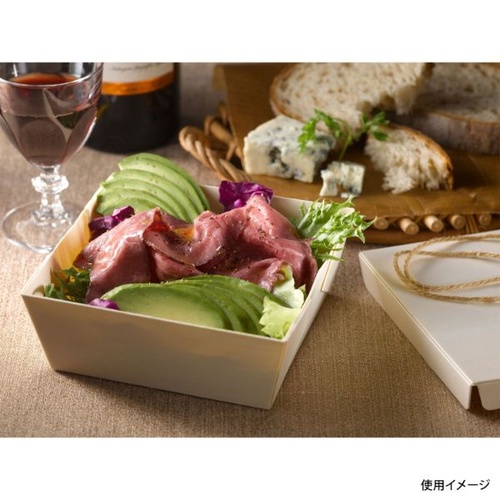 アサヒグリーン 木製容器 ポプラの箱 正方 本体