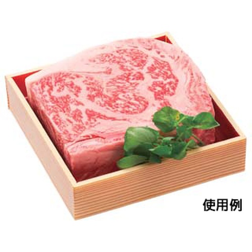 エフピコ 弁当容器 WPS-角165-165 本体 柾目朱