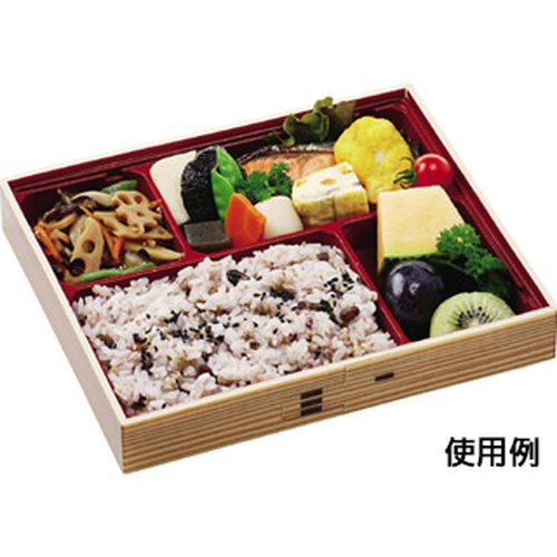 エフピコ 弁当容器 WU-27-1 透明蓋付(V) セット わっぱ