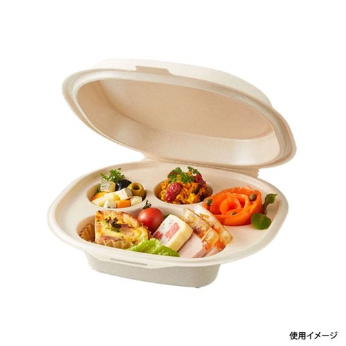 ケーピープラテック 弁当容器 NUCO ナチュラル 肉球型パッケージ
