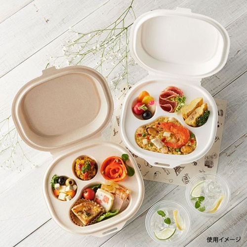 ケーピープラテック 弁当容器 NUCO ナチュラル 肉球型パッケージ