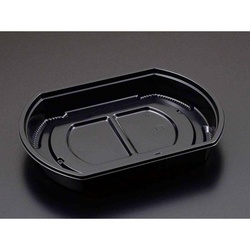 リスパック 弁当容器 饗膳 小判20B 本体 黒