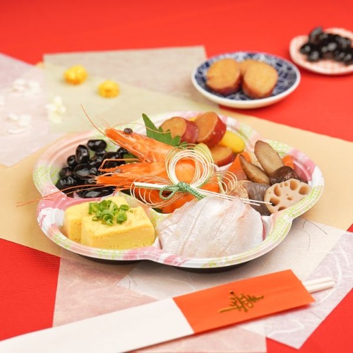 リスパック 弁当容器 バイオデリカ 吉日 梅1-1B 本体 さほひめピンク