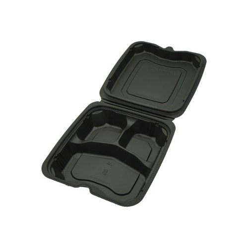 リスパック 弁当容器 バイオデリカ シェルBOX70-1 黒