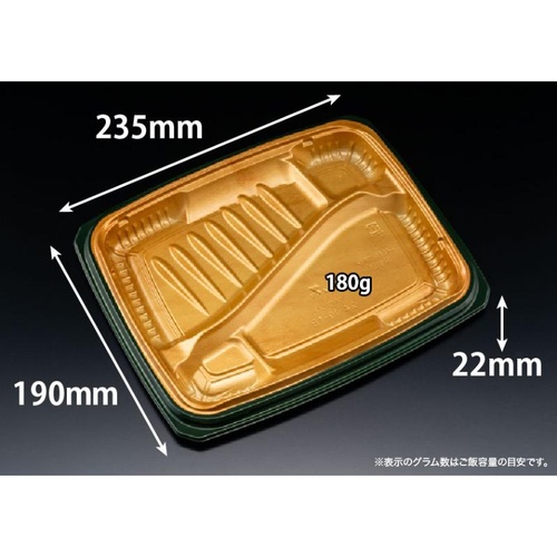 リスパック 弁当容器 バイオ マウント 24-19-1B 本体 カリリ金