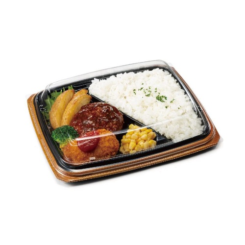 リスパック 弁当容器 バイオ マウント 24-19-2B 本体 セン茶