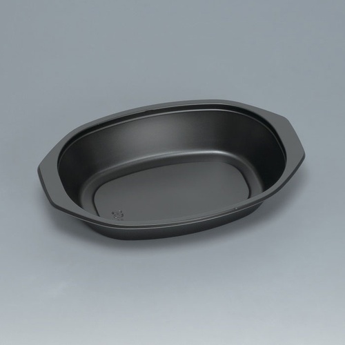 福助工業 弁当容器 耐寒耐熱容器TR-160H 黒 本体