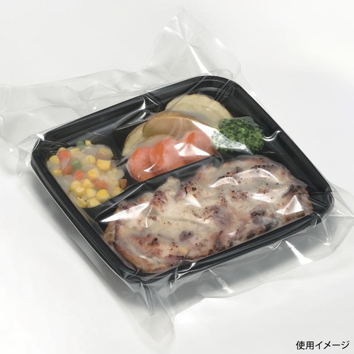 福助工業 弁当容器 耐寒耐熱容器TR-36H 黒 本体