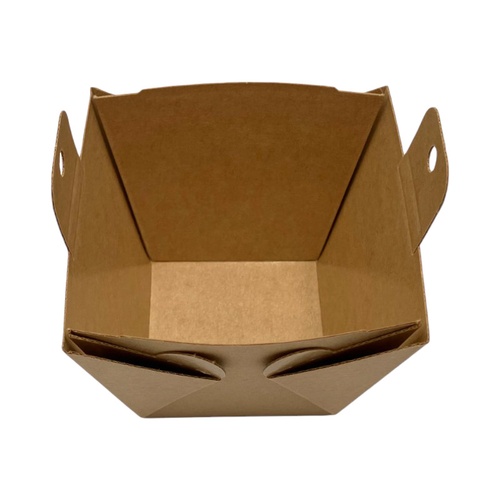 廣川 弁当容器 カフェキュートBOX 本体(茶)