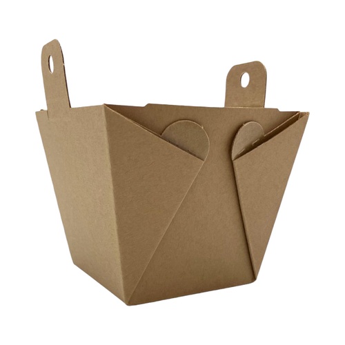 廣川 弁当容器 カフェキュートBOX 本体(茶)