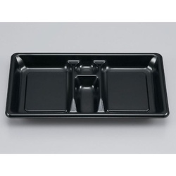 シーピー化成 冷麺容器 SF弁当59 黒本体(R)