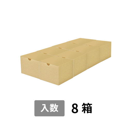 【宅配100サイズ】小箱ぴったり梱包用ダンボール箱［SBOX-04・8箱］（510×260×110mm）5mm A/F 白C5×C5