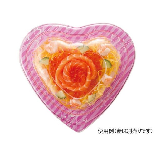 リスパック デザートカップ バイオカップ らぶ M 本体 アモーレピンク