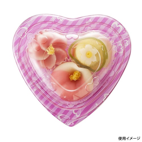 リスパック デザートカップ バイオカップ らぶ S 本体 アモーレピンク