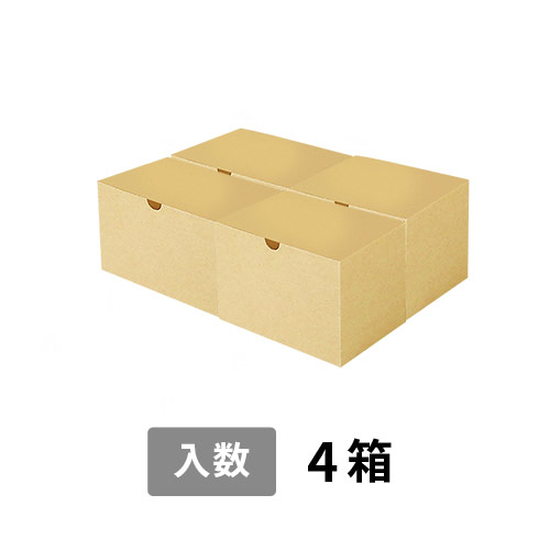 【宅配80サイズ】小箱ぴったり梱包用ダンボール箱［SBOX-05・4箱］（350×250×130mm）3mm B/F C120×C120