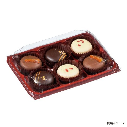福助工業 和菓子容器 華詩パック WK-6 R/B