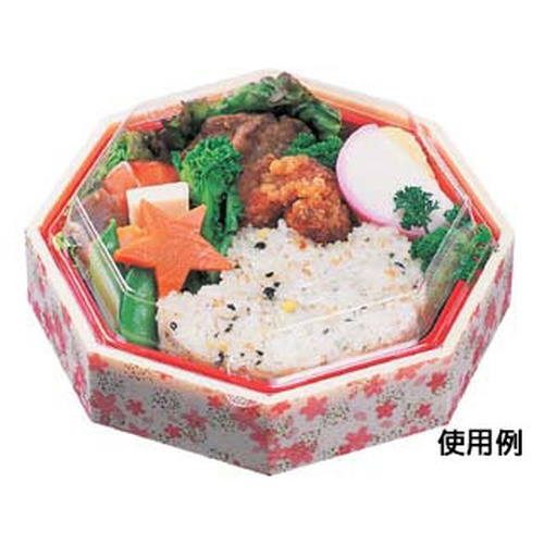 エフピコ どんぶり容器 WIC-八角15 本体 花かすみ