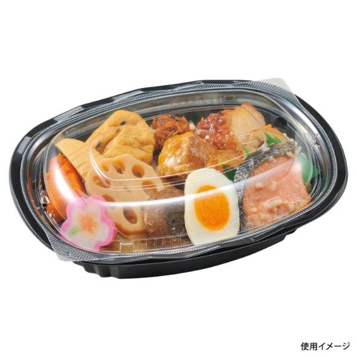 エフピコチューパ どんぶり容器 CY-丼 小判大N 黒本体
