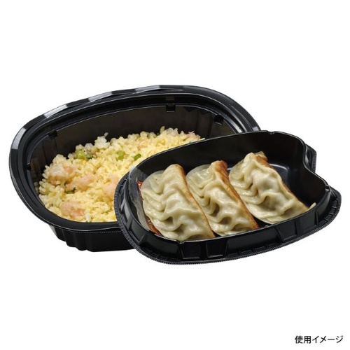 エフピコチューパ どんぶり容器 CY-丼 小判大深N 黒本体