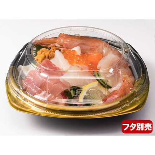 リスパック どんぶり容器 バイオPET 海専丼180B 本体 ゆうりゅう金
