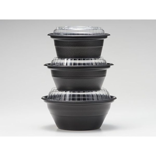 リスパック どんぶり容器 テイク丼 150B 本体 黒