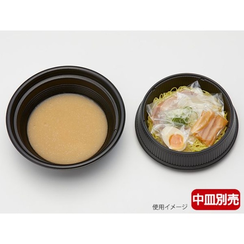 リスパック どんぶり容器 麺丼 本体 (490) 黒