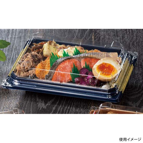 リスパック どんぶり容器 バイオデリカ 枠重 40-1B 本体 K-格式紺