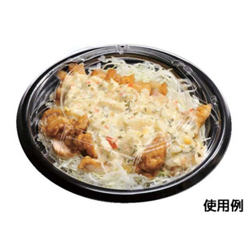 福助工業 どんぶり容器 福丸丼 180H 本体 黒