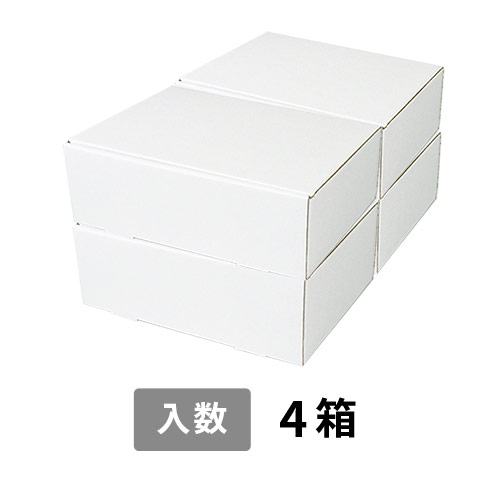 【宅配100サイズ】小箱ぴったり梱包用ダンボール箱［WBOX-06・4箱］（398×275×202mm）5mm A/F K5×K5