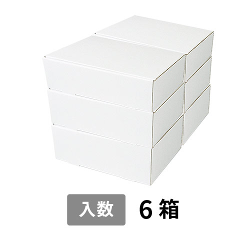 【宅配120サイズ】小箱ぴったり梱包用ダンボール箱［WBOX-06・6箱］（398×275×298mm）5mm A/F K6×強化芯180g×K6
