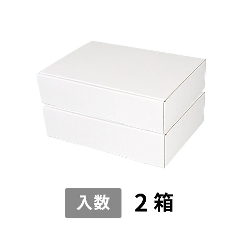 【宅配100サイズ】小箱ぴったり梱包用ダンボール箱［WBOX-08・2箱］（375×274×202mm）3mm B/F C120×C120