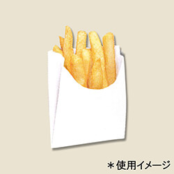 HEIKO Hポテト耐油袋 S 無地 100枚