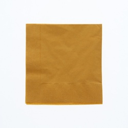 カラー紙ナプキン 4つ折り オレンジ 2ply 25cm角 オリエンタル紙業