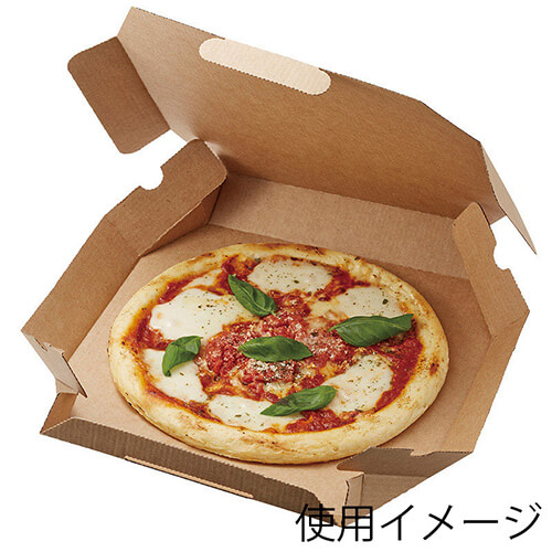 SWAN 食品容器 ピザ箱 10インチ 未晒無地 25枚