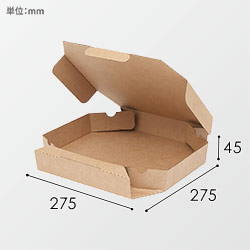 SWAN 食品容器 ピザ箱 10インチ 未晒無地 25枚