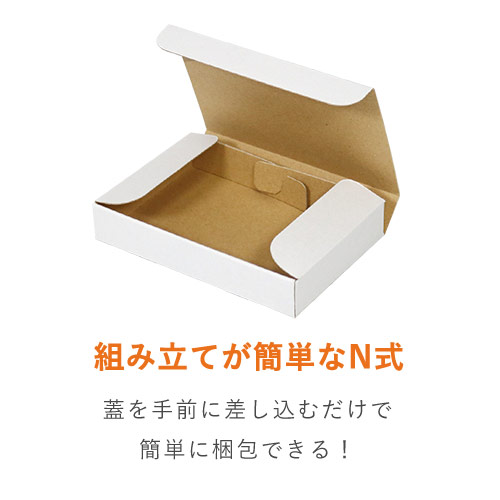 【クロネコゆうパケット・クリックポスト・ゆうパケット】厚さ3cm・N式ケース(白)