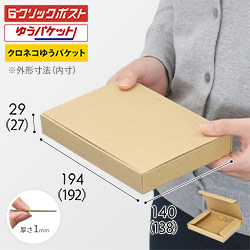 【クリックポスト・ゆうパケット・定形外郵便】厚さ3cm・N式ケース