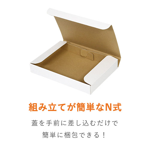 【クリックポスト・ゆうパケット・定形外郵便】厚さ3cm・N式ケース(白)