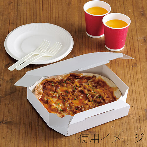 HEIKO 食品容器 Nピザ箱 S 白 10枚