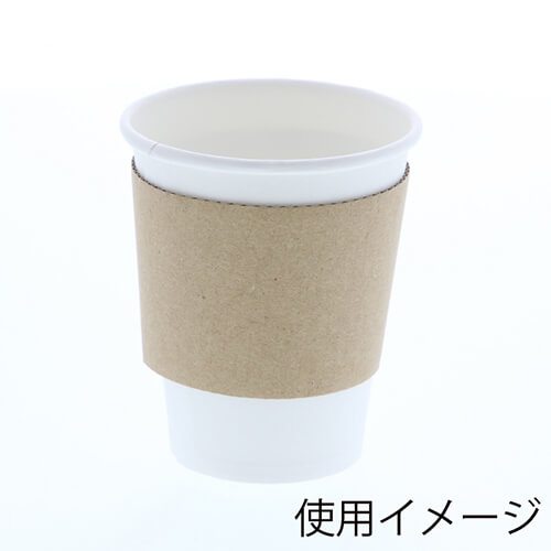 HEIKO ペーパースリーブ 8〜14オンス用 茶 100枚