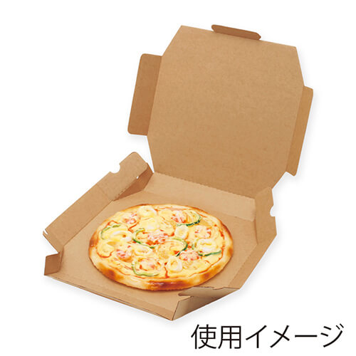 HEIKO 食品容器 ネオクラフト ピザボックス S 10枚