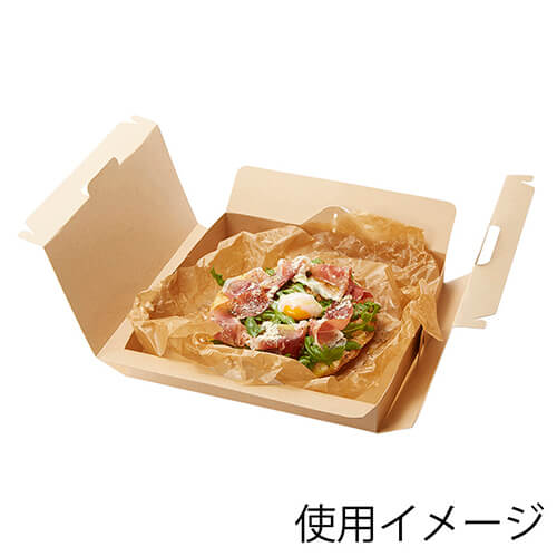 HEIKO 食品容器 ネオクラフト キャリーピザボックス M 10枚