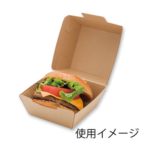 HEIKO 食品容器 ネオクラフト バーガーボックス S 20枚