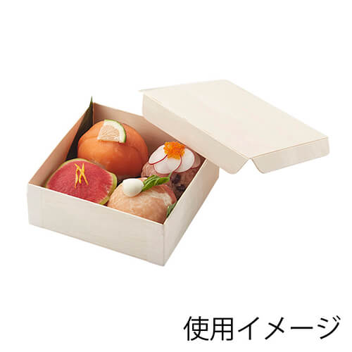 HEIKO 食品容器 ふぁるかたぼっくす 和菓子4個 フタ 50枚