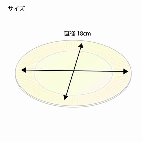 食品容器 バガスペーパーウェア 徳用プレート GP-18 1袋(50枚パック)