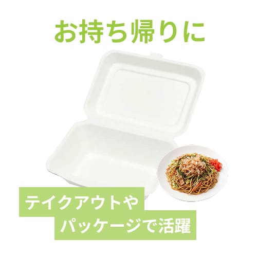 HEIKO 食品容器 業務用バガス フードパックC NFD180 50枚