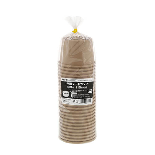 HEIKO 食品容器 未晒フードカップ 中型 480ml 25個