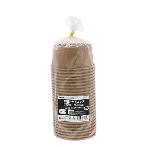 HEIKO 食品容器 未晒フードカップ 中型 630ml 25個