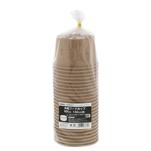 HEIKO 食品容器 未晒フードカップ 中型 850ml 25個